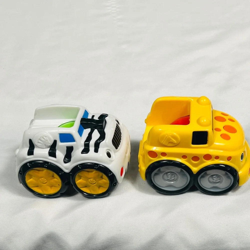 Fisher-Price Lil Zoomers Zebra and Giraffe Animal Trucks Replacement‎ Set of 2